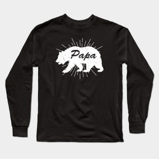 Papa Bear: Funny Gifts for Dad - Bear Lover Gifts Long Sleeve T-Shirt